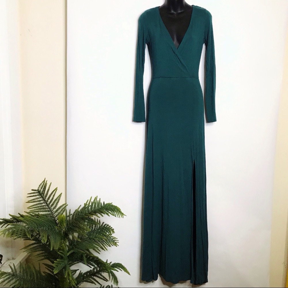 Lulu’s Long Sleeve Maxi Dress with Split